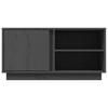 Vidaxl Szafka Pod Telewizor, Szara, 80X35X40,5 Cm, Lite Drewno Sosnowe