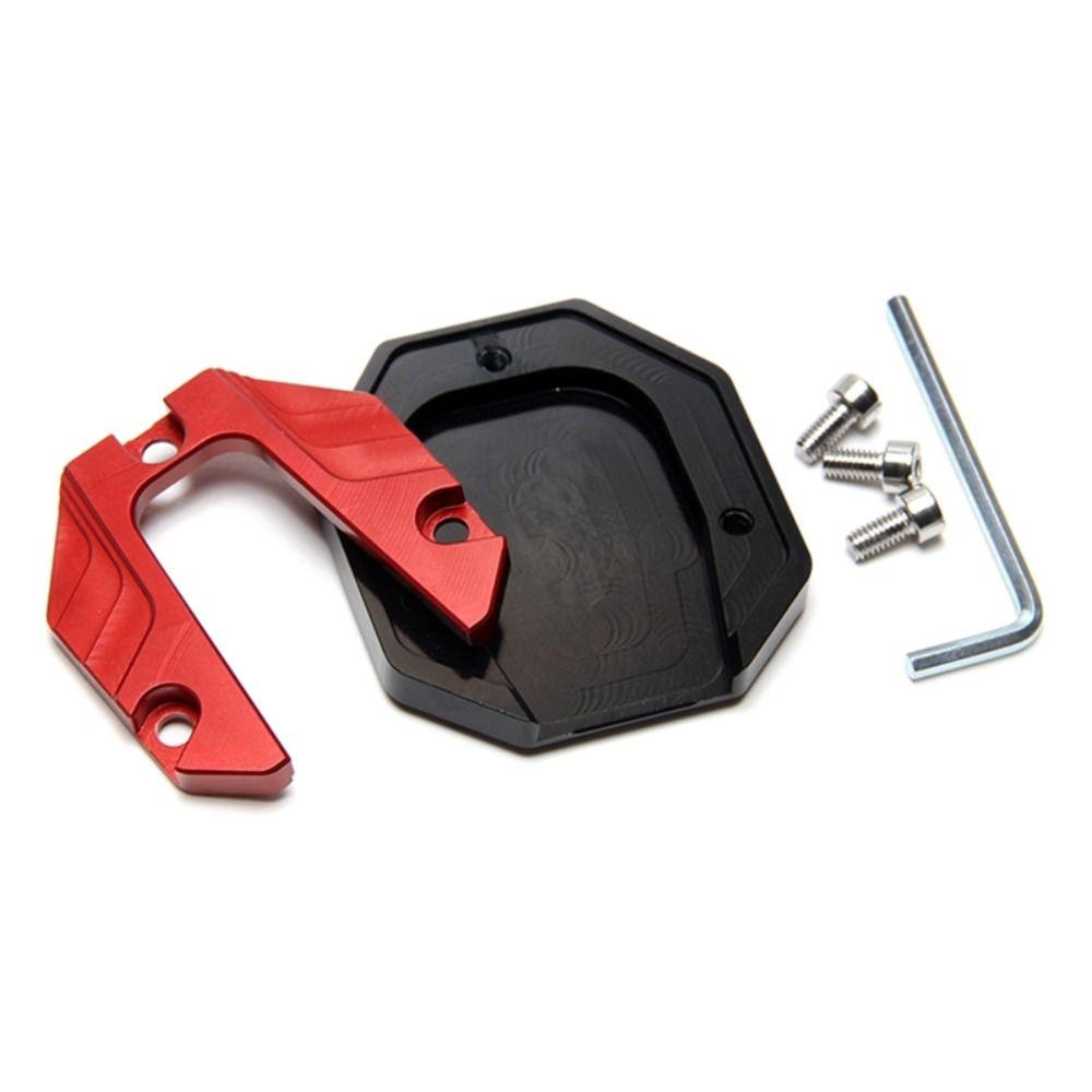 Motorcycle Kickstand Motorbike Side Kick Stand Pad Parking Plate Base Foot Extension Pad Large Foot Pad Side Stand Foot Support