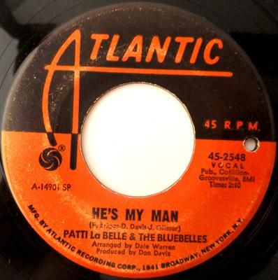 7-Zoll-Schallplatte PATTI LABELLE & THE BLUEBELLS - He's My Man / Wonderful 452548 Atlantic 1968 US Soul/Funk Gebraucht