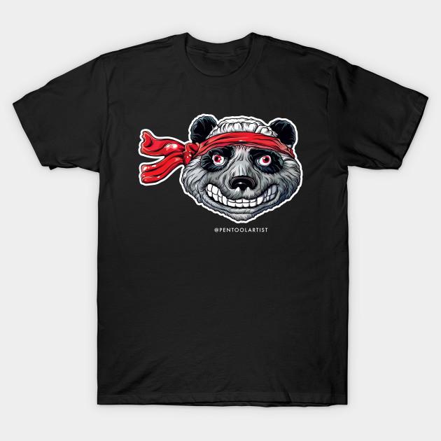 

Men Black Print T-shirt Pandas Are The Best! No-Cut Transfer Paper Print Cotton Tshirt 2XL чёрный