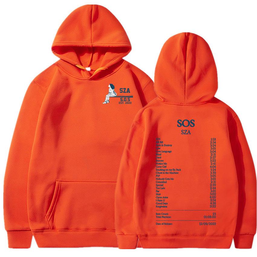 SZA Good Days Graphic Hoodie SOS New Music Album Vintage Sweatshirts Oversized Unisex's Hip Hop Harajuku Pullover Streetwear Unisex