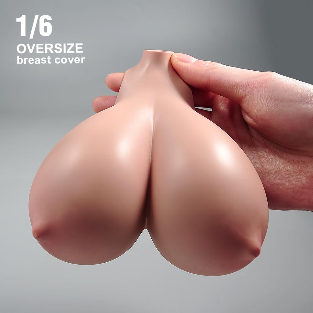 Maßstab 1/6 Übergroßes Make-up Brustvergrößerung Braune Haut Büstenabdeckungsmodell Passend für 12" AB 001 TBL Fettleibige Soldatin Action-Puppe