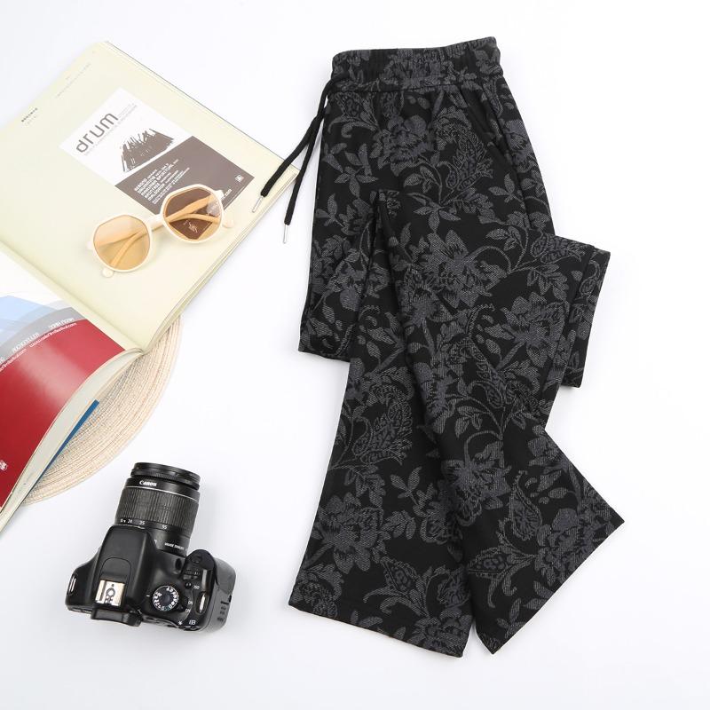 

Шерстяные брюки средней и пожилой женщины осенние эластичные с высокой талией большого размера свободные брюки для пожилых женщин женские материнские повседневные брюки XXXL [recommended] 90-62.5 kg