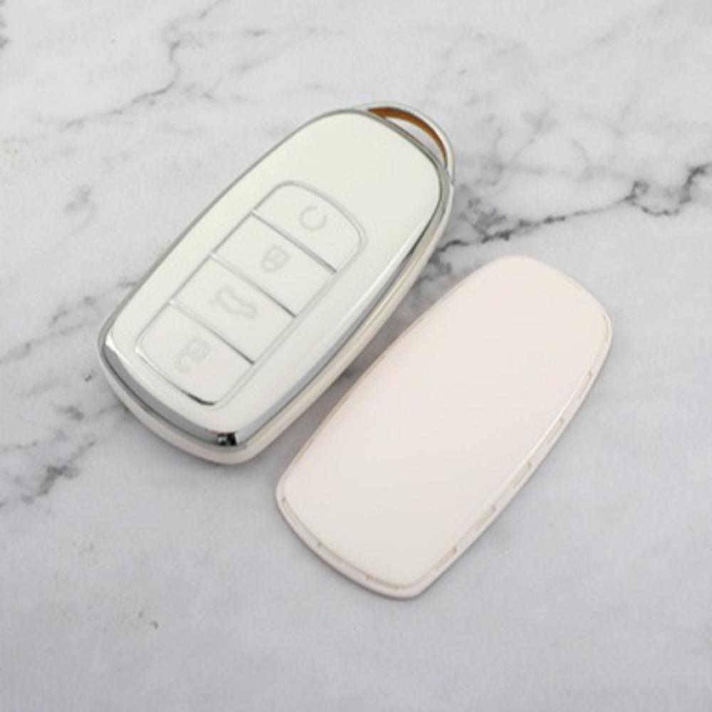 Silver Edge Car Key Cover Case for Chery Tiggo 8plus 8pro 7plus Kunpeng Edition Arrizo 5 Protective Shell