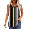 Tank Top für Damen, Sommer-Outfits, ärmellos, bedruckt, Blusen, lässig, lockere Hemden, plissiert, quadratischer Hals