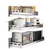 Punch-Free 304 Stainless Steel Wall Kitchen Shelf