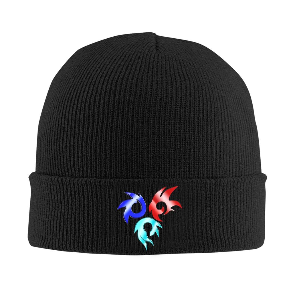 SSonic Retro Game Cartoon Knitting Hat Cute Caps Unisex Women Unisex Kpop Beanie Hats Winter Design Warm Bonnet Hats