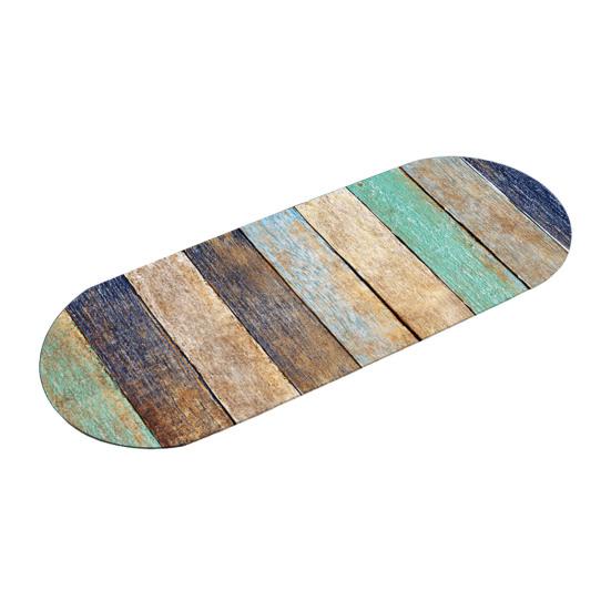 Oval Wood Grain Tablecloth Fitted Tablecloth with Elastic Edges Rustic Waterproof Table Cover for Home Farmhouse Indoor Outdoor Dining