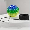 Space Moon Ball Antistress Flippy, Green, 66mm Diameter, Hyperelastic Hiperelastica Stress Relief Toy