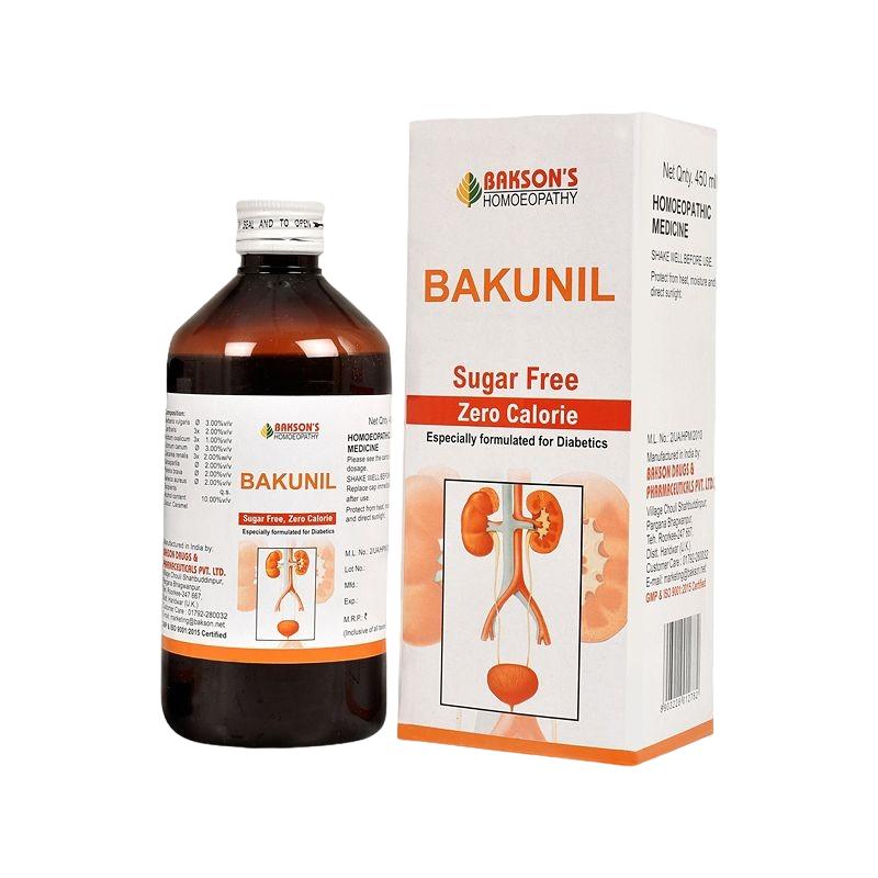 

Бакунів без цукру та калорій (450 мл), Bakunil Sugar Free Zero Calorie, Bakson 450ml