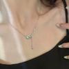 New Moonstone Saturn Necklace Collarbone Chain Women's High-end Light Luxury Niche Design Jewelry