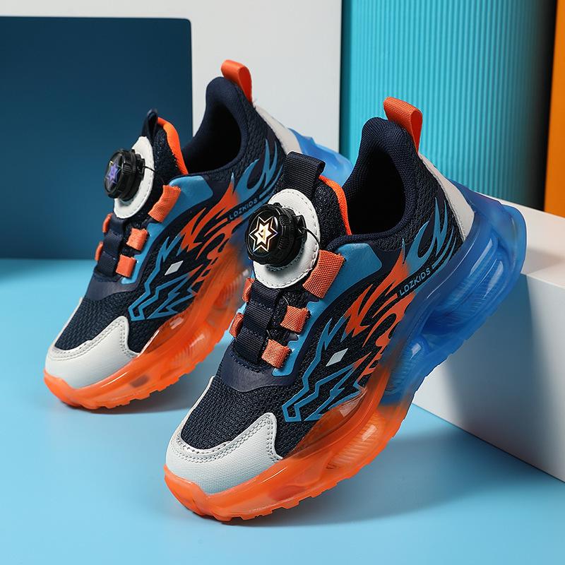 Spring and Autumn Boys Sneakers Children's Mesh Boys Wear-resistant Primary School Students Breathable New Middle and Older Children's Running Shoes