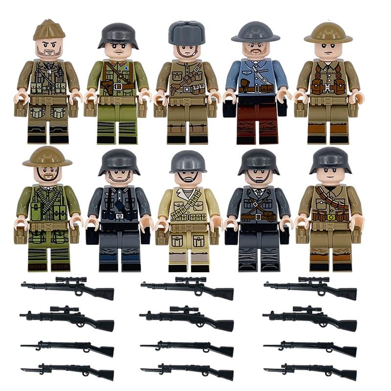 Special Forces Mini Action Figures Complete Set Of 12 With Movable Joints And Weapons