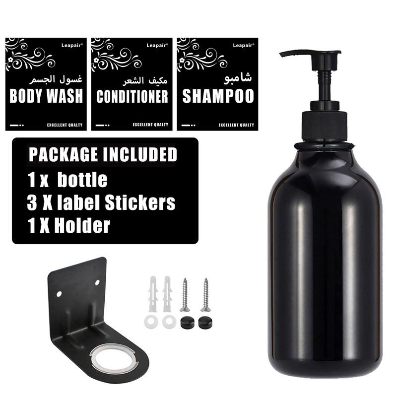 

500 мл дозатор для мыла в ванной комнате многоразовый ручной дозатор бутылка гель для душа шампунь многоразовый контейнер Type 5