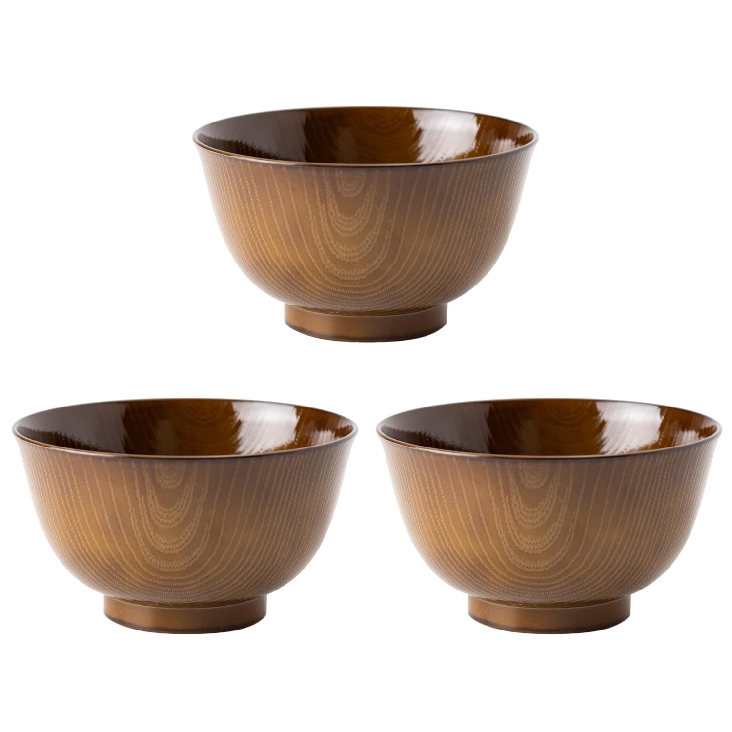 

Asahi Koyo Rice Feather Полностью деревянный глянцевый набор из миски, зерна, коричневого цвета, 3 предмета, безопасный для посудомоечной машины и микроволновой печи, сделано в Японии, AZ23-16