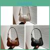 Minimalist Pu Leather Crossbody Bag With Stitch Detailing For Casual Outfits