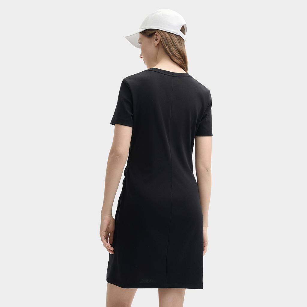 New FILA ORIGINALE Short Sleeved Dress Women's Jet Black F51W529313F-BK