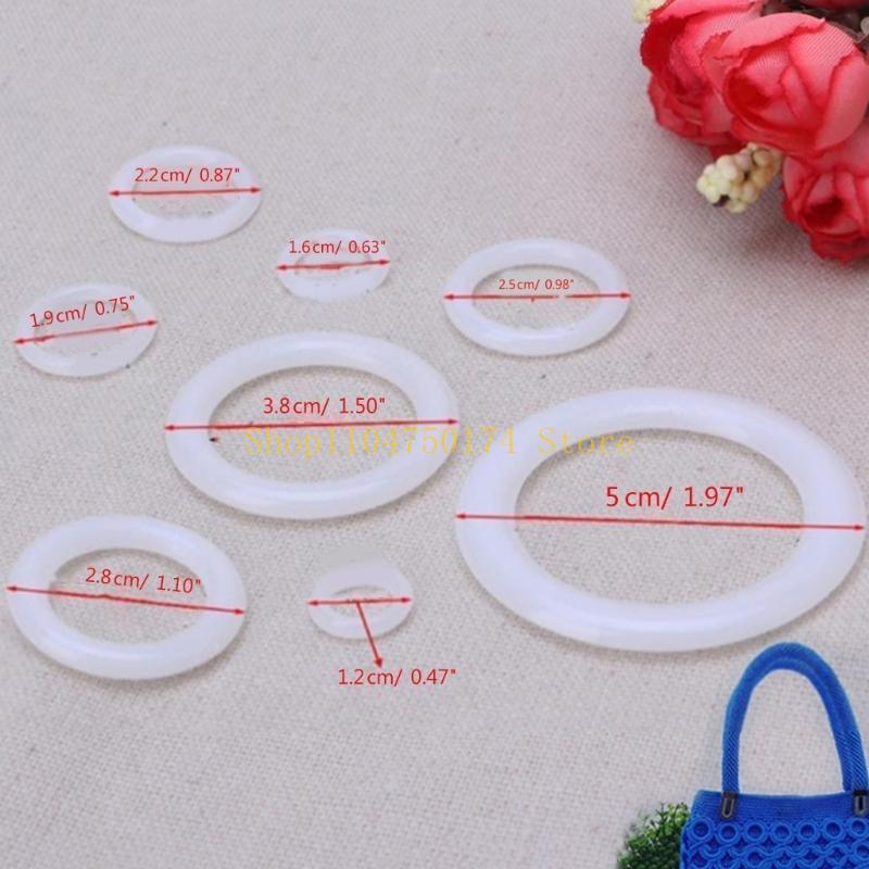 DIY Crochet Ring Circle Hook Plastic Craft Tool Accessory for Handbag Car for Se Top Sale