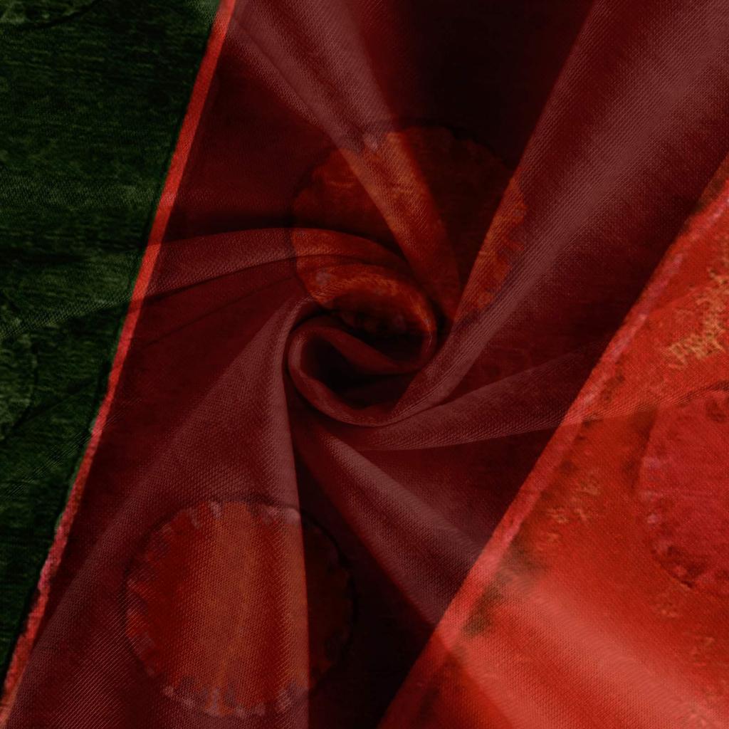 Women's Fashionable Ethnic Style Printed Round Neck Loose Fitting Long Sleeved Dress