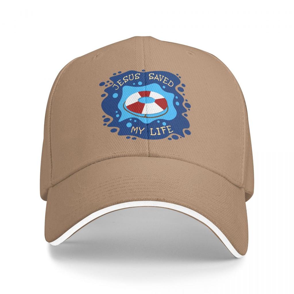 Jesus Saved My Life Baseball Cap hiking hat Beach Bag Fishing cap Big Size Hat Womens Visor Mens