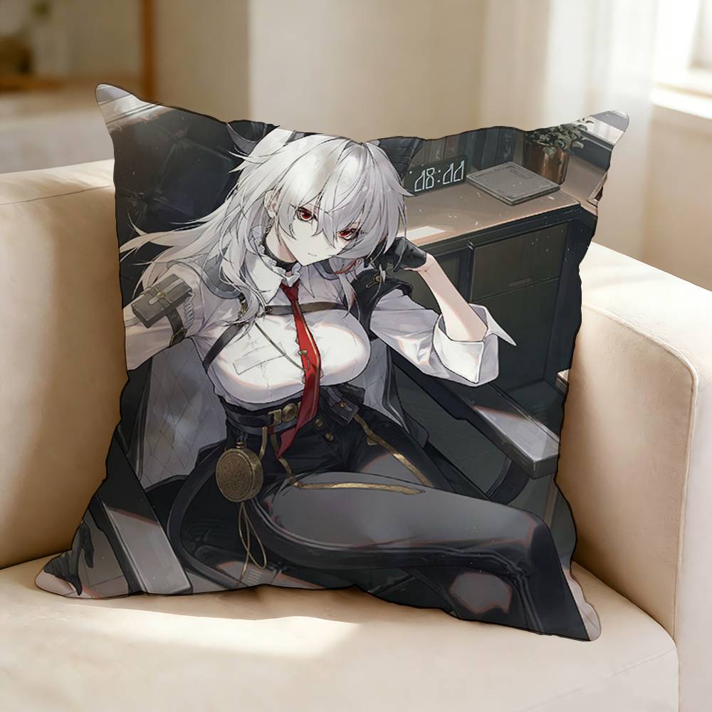Game WWuthering WWaves ZZani Square DoubleSided printed Pillow Case Bedroom Bedside Pillow Sofa Cushion Cover