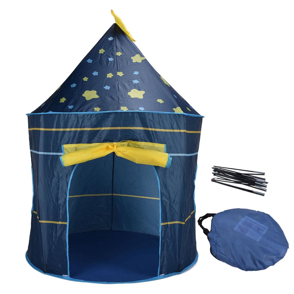 Children Play Tent Toy Princess Castle Indoor Game Playhouse Tent Toy Gifts for KidsBlue