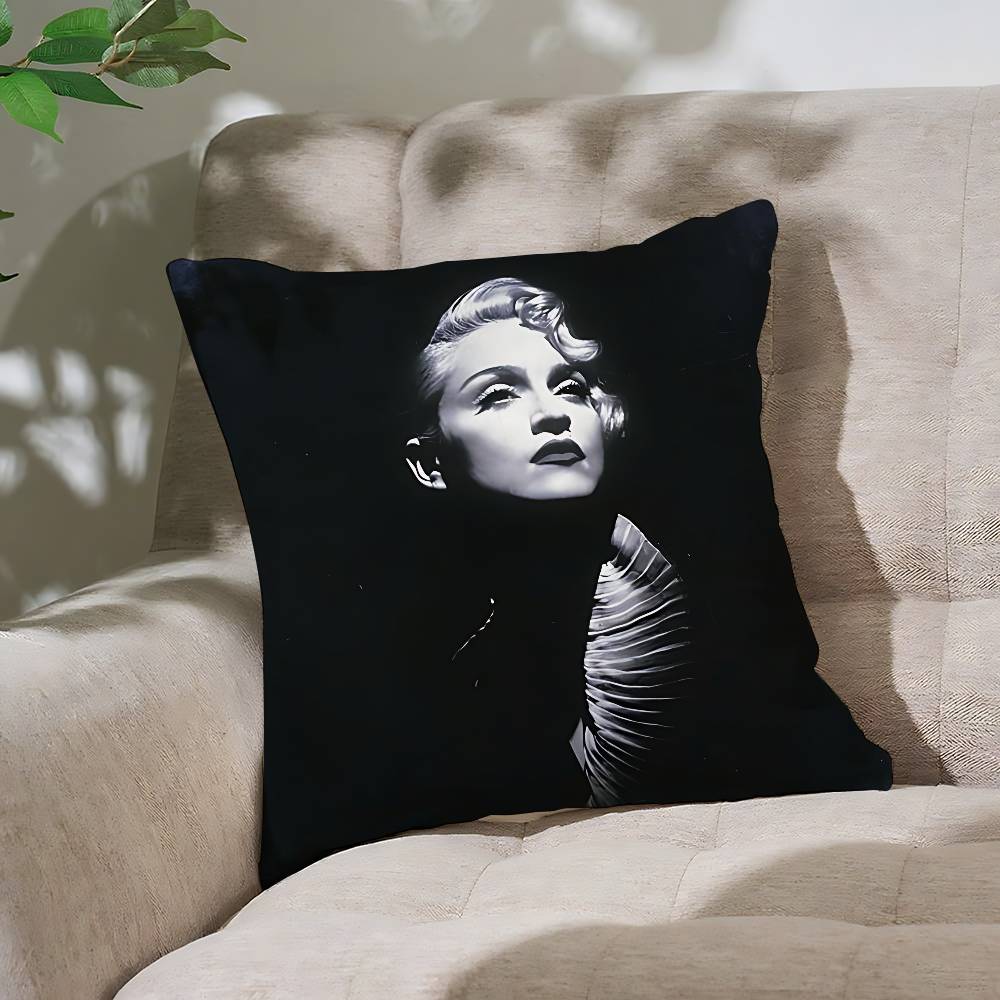 Pop M-Madonna Singer Pillow Case Cushion Cover Soft Cute Throw Pillow Case For Car Sofa Pillowcase Polyester With