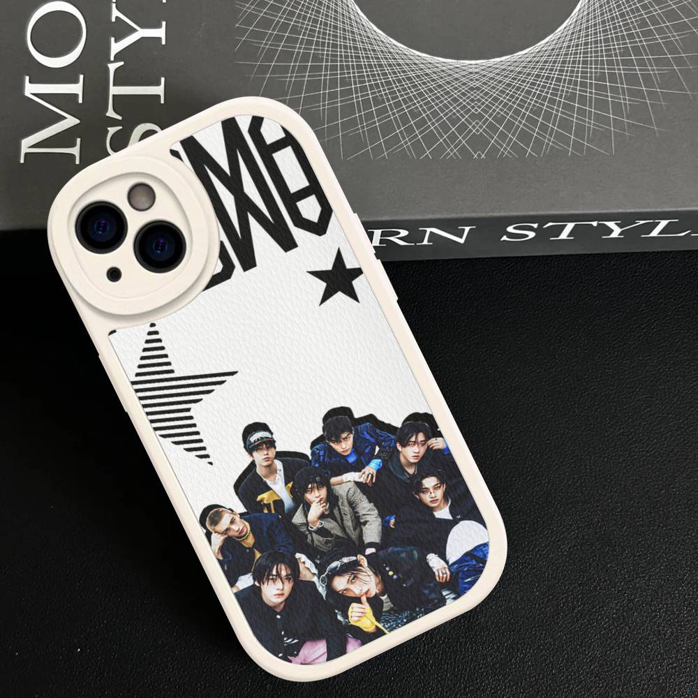 Kpop S-Stray K-Kids For IPhone 16 15 14 13 12 11 Pro Max Plus Shockproof Leather Soft Phone Cover