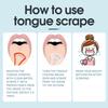 Y-Kelin Tongue Scraper Oral  Cleaner Brush Fresh Breath Cleaning Coated  Toothbrush  Hygiene Care Tools