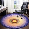 1pc Flower Mandala Chair Carpet for Office, Non-slip, Soft and Durable Office Rug for  Decoration, Perfect for Office yy251229200