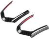 2Pcs Keenso Steering Wheel Cover Decoration Trim Frame Chrome/Carbon Fiber Optional for F20 F22 F30 F32 F10 F06 F15 F16(Carbon Fiber)
