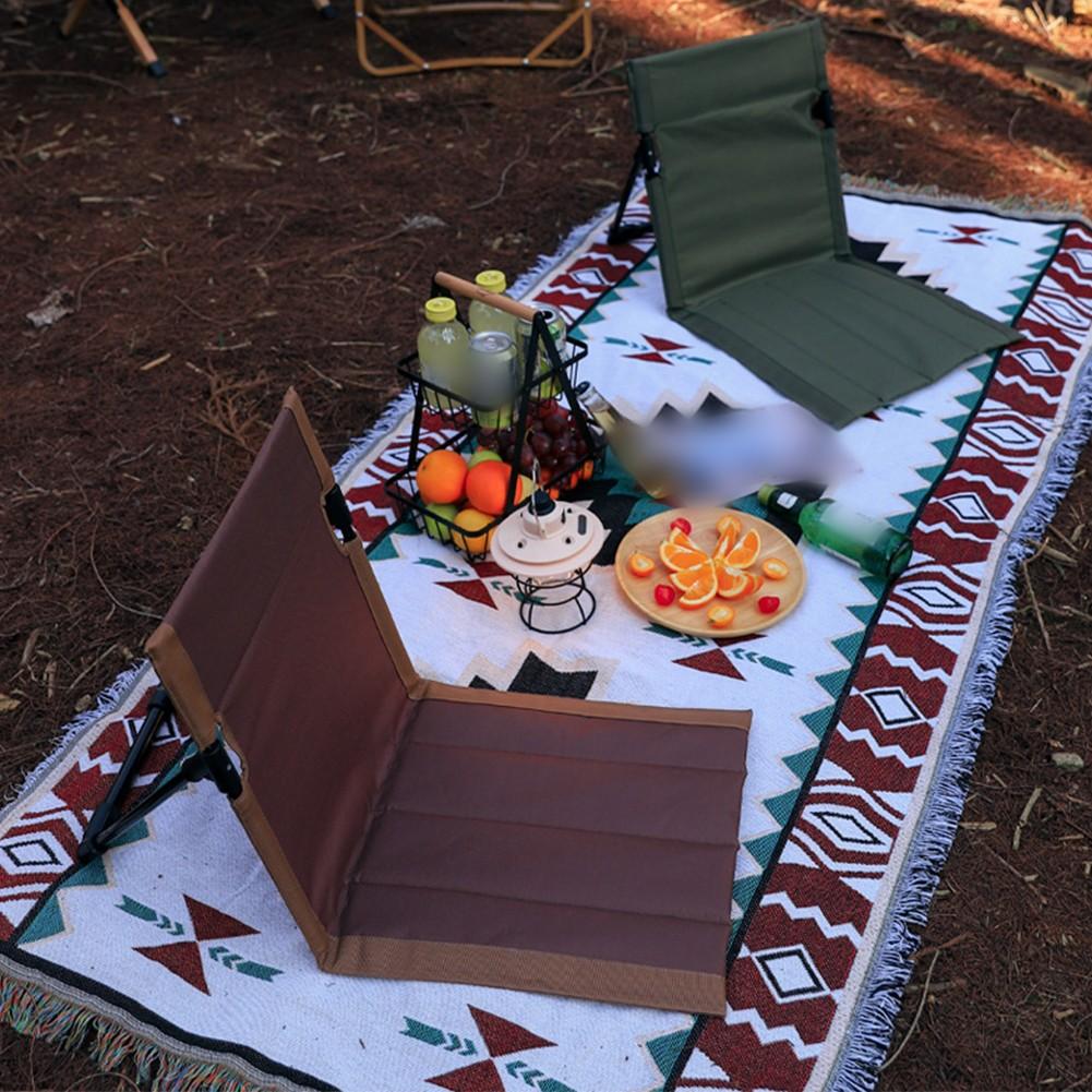 Adjustable Backrest Beach Chair Folding Lounge Chair