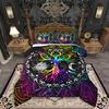 Erosebridal Sun and Moon Comforter Set Queen,Black and White Bedding Set for Kids Boys Girls,Psychedelic Tree of Life Down Comforter,Galaxy