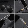 Fashion Aviator Sunglasses For Men Women UV400 Metal Pilot Driving Fishing Luxury Designer Eyewear