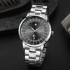 Men'S Stainless Steel Watch Casual Simple Men'S Quartz Watch