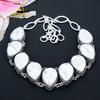 Howlite Jasper Gemstone Handmade 925 Sterling Silver Jewelry Necklace 18" KG-1636