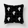 Black and White Cushion Cover Geometric Polyester Throw Pillow Covers Decorative 45x45cm Couch Pillows Fashion Nordic Pillowcase