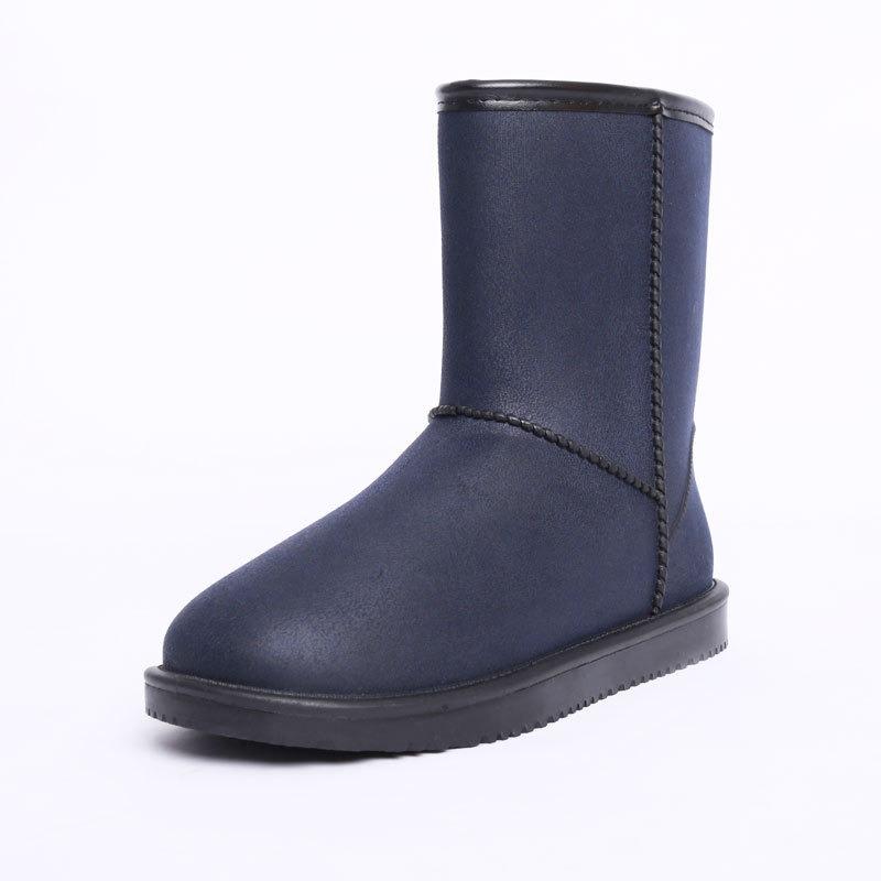 

Зимние бархатные дождевые сапоги водонепроницаемая дождевая обувь женские сапоги средней длины водная обувь теплые зимние сапоги водные сапоги студенческие утолщенные хлопковые сапоги 40 [one size too large] темно-синий