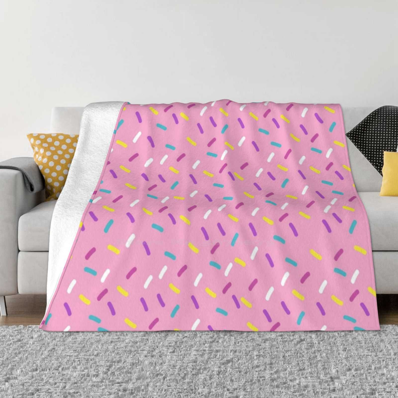 Donut Sprinkles , Cupcake Sprinkles Super Warm Soft Blankets On Sofa/Bed/Travel Donut Sprinkles Cupcake Sprinkles Girls 30x40in