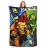 Ninjago Flanell-Kuscheldecke Neuheit Heimdecke Weicher Plüsch xcm für Gemütlichkeit