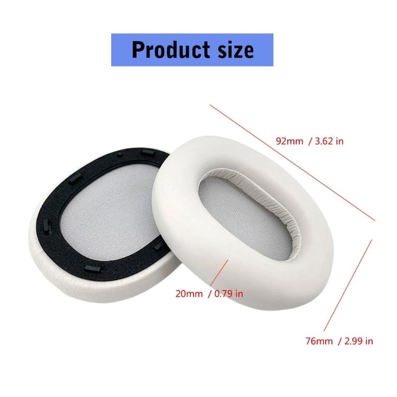 Replacement Earpads Soft Protein Leather Cushions For W830NB Long Hours Use Easy Install Noise Isolation