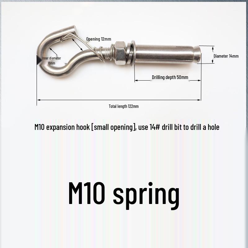 Edelstahl Öse für Absturzsicherung und Fallschutz mit Expansionshaken