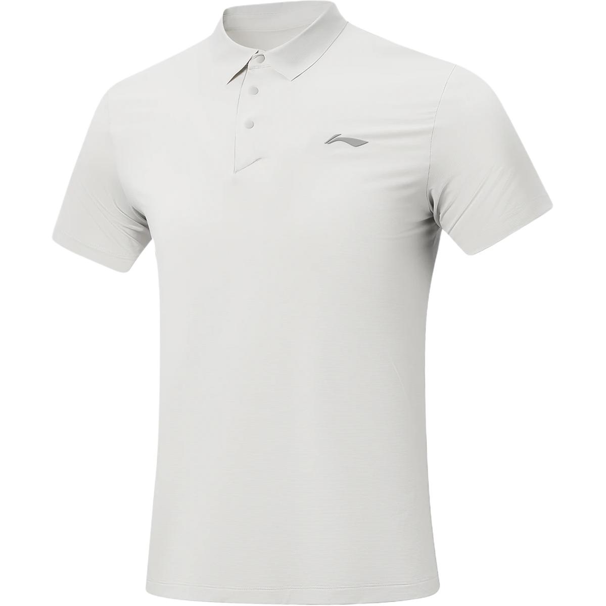 Li-Ning Fitness Series Solid Color Casual Short Sleeve Polo Shirt Men tops APLW481-2 S
