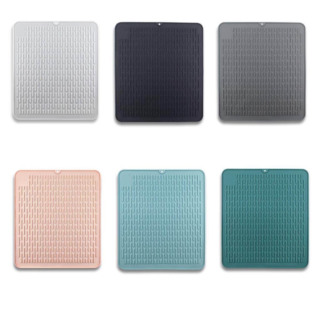 Dish Drying Mat Flexible Cups Plates Draining Tableware Dishware Forks Anti-slip Reusable Hanging Table Dinnerware Pad