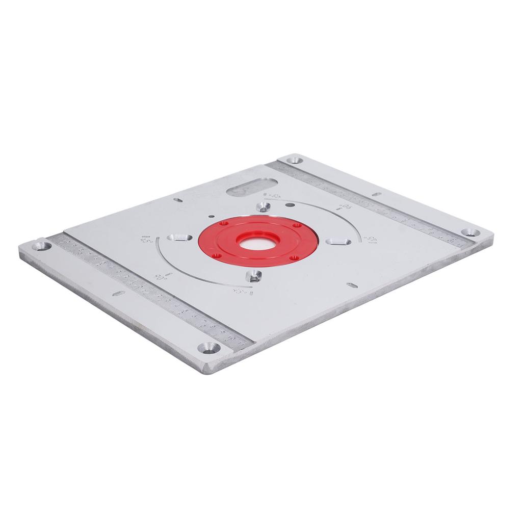 Router Table Insert Plate Aluminum Alloy Multifunctional Woodworking Bench Plate for Trimming