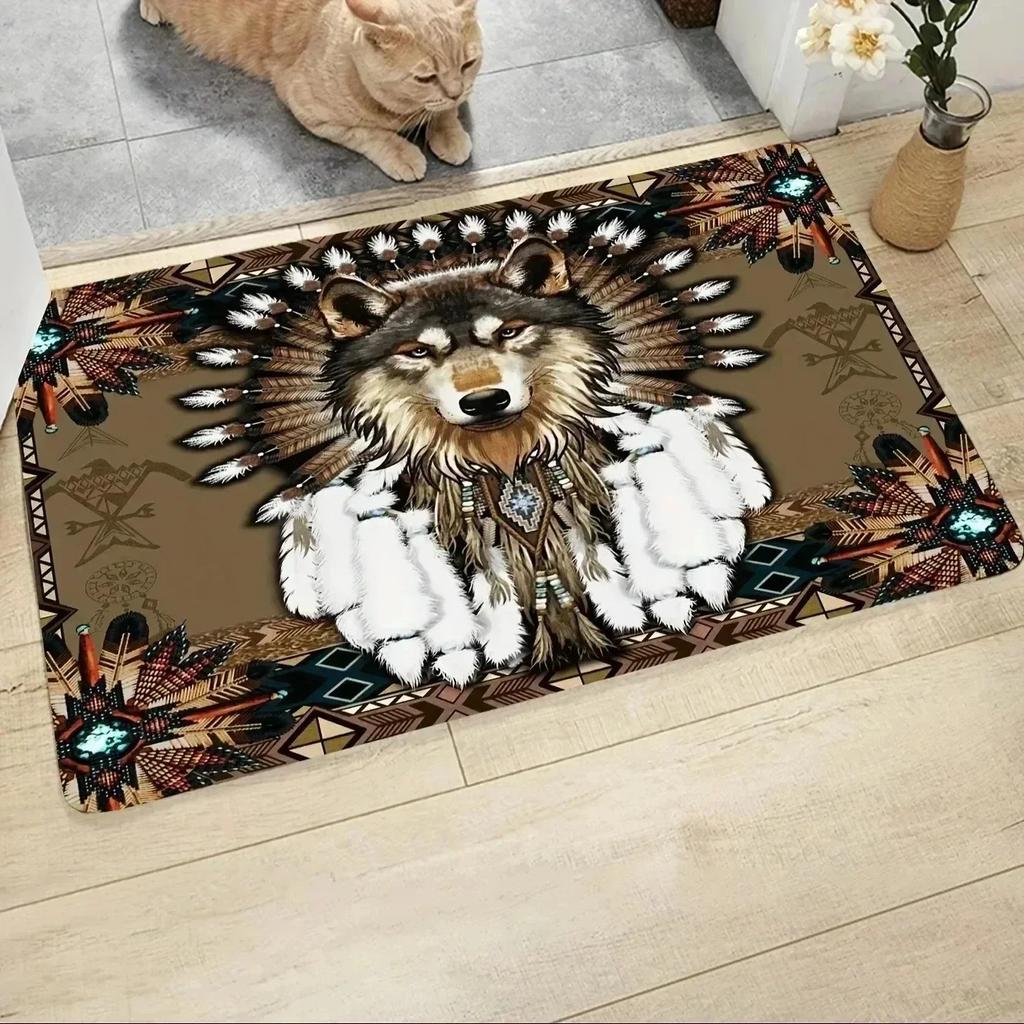 1PC Welcome Charactor Door Mats Kitchen Rugs Non-Slip Design Bathroom Rugs Bath Mat Carpet for Living Room Sink Laundry Decor