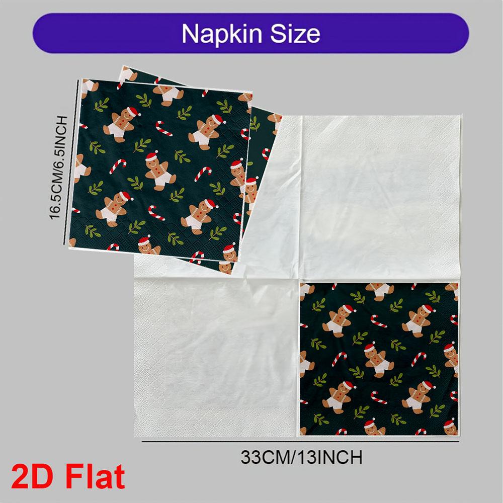 20pcs Disposable Napkins with Candy Element Pattern Print for Wedding,Parties,and Daily Use for Thanksgiving Fall Christmas Table Decoration