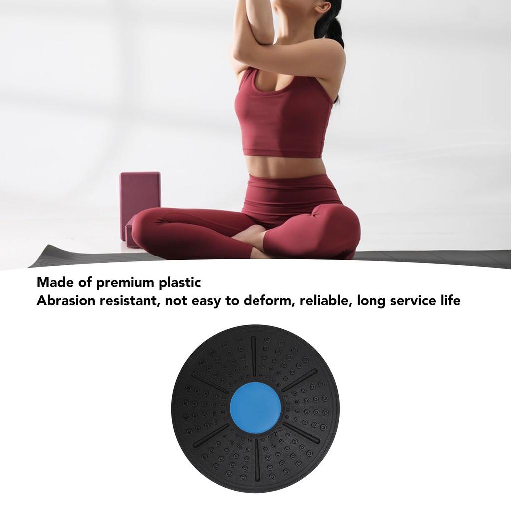 Balance Board Plastic Anti Slip Exercise Balance Stability Trainer for Core Strength Training Home Gym Workout Injury Recovery