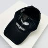 Baseball Striped Stitching Embroidered Letterings Alphabet KFashion Style Korean Women  Men Her Him For Fresh Caps Peaked Hats Sunshade Personal