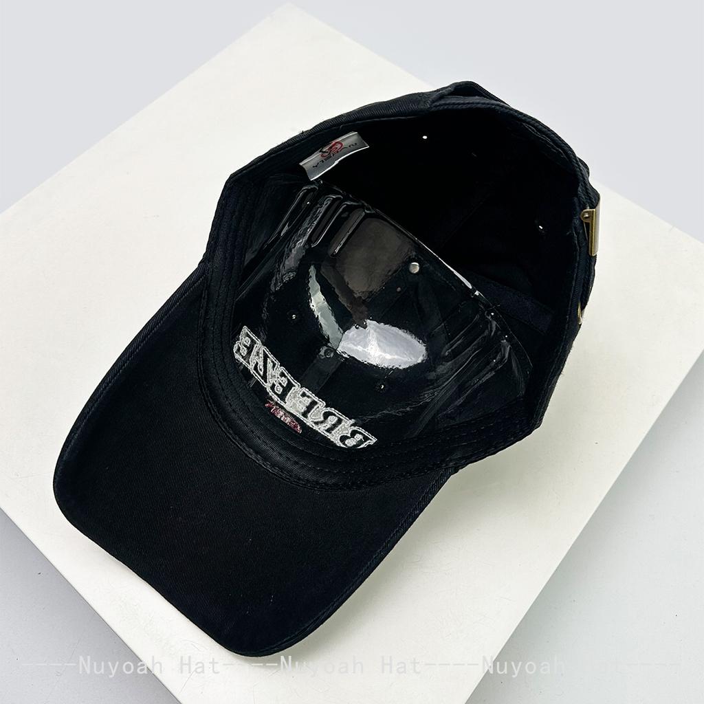 Baseball Striped Stitching Embroidered Letterings Alphabet KFashion Style Korean Women Men Her Him For Fresh Caps Peaked Hats Sunshade Personal
